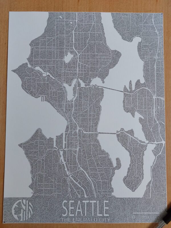 City Of Seattle with ONE LINE