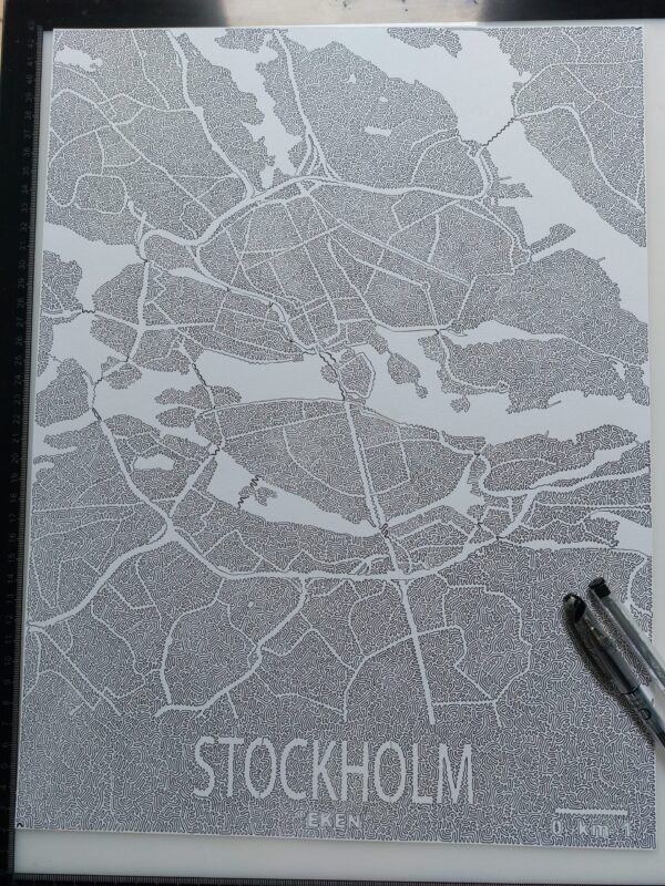 City Of Stockholm with ONE LINE
