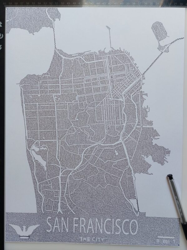 City Of San Francisco with ONE LINE