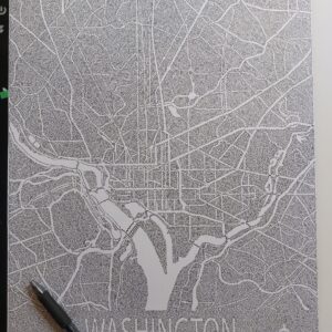 City Of Washington D.C. with ONE LINE