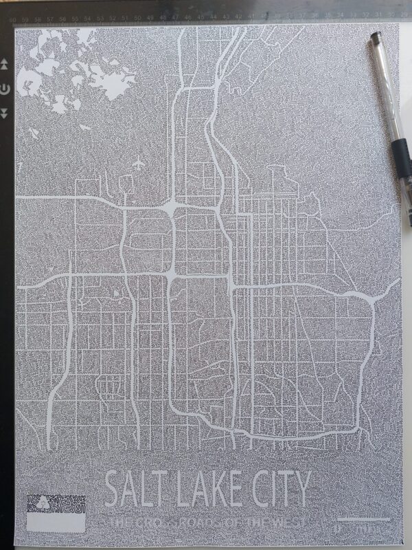 Salt lake City with ONE LINE