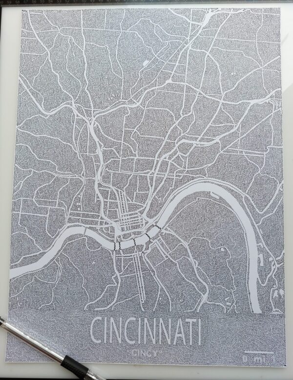 City Of Cincinnati with ONE LINE