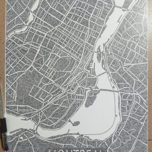City Of Montreal with ONE LINE