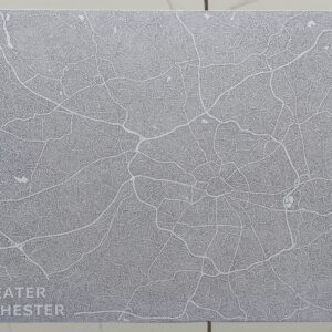 City Of Manchester with ONE LINE