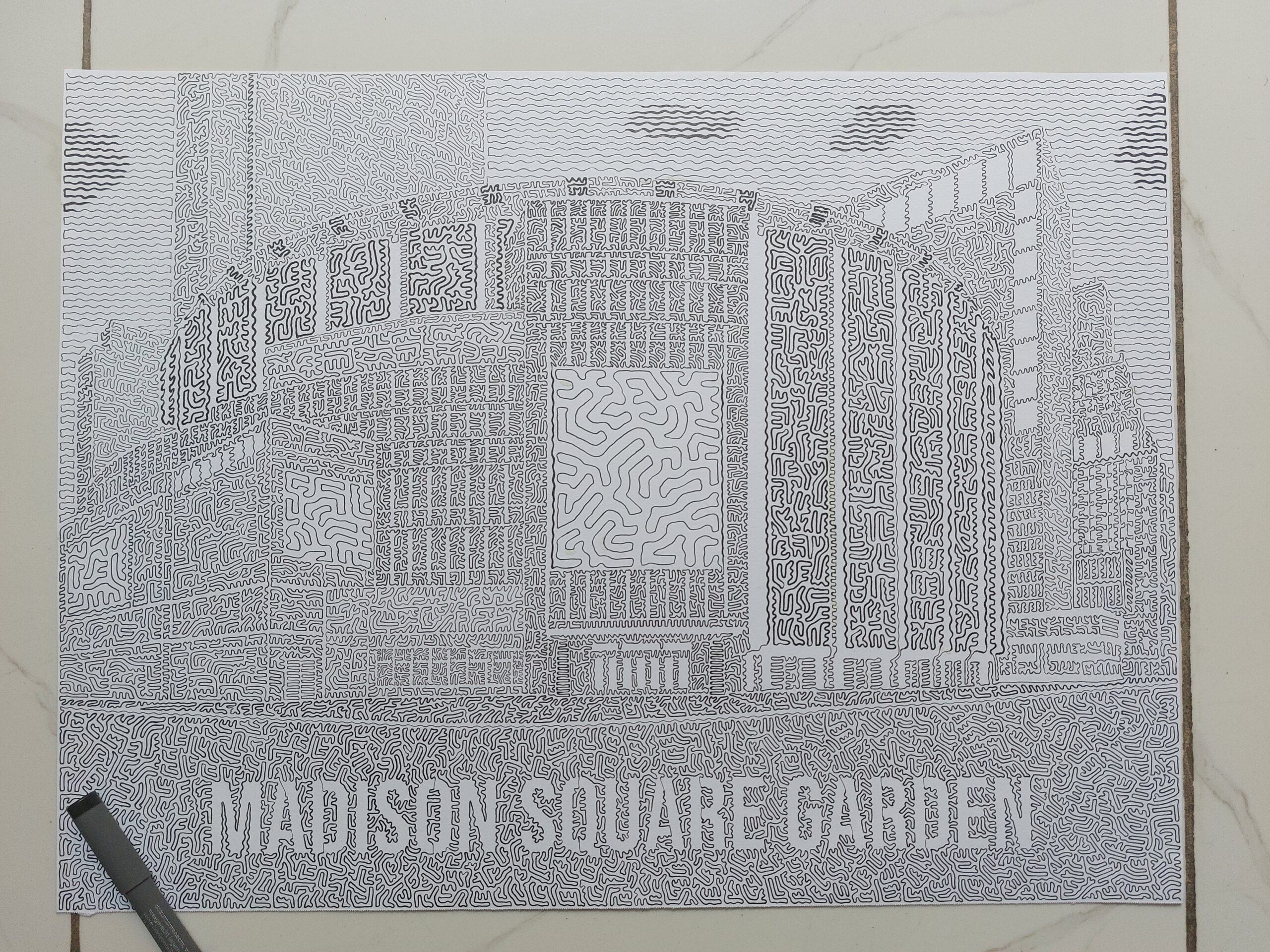 Madison Square Garden with ONE LINE